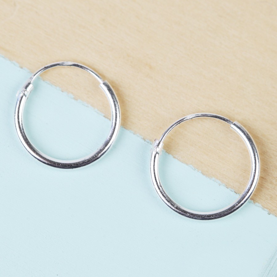 Small Sterling Silver Hoop Earrings Lisa Angel